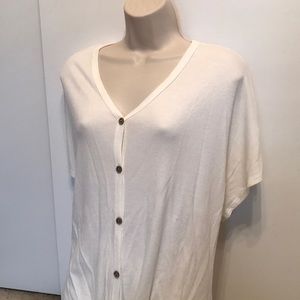 Short sleeve front tie